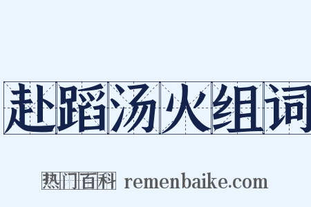 赴蹈汤火组词是什么意思的图片